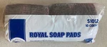 Royal Soap Pads Count S1012 Metallic Scrub Heavy Duty Clean Grime Gunk. Fixed Price $14.99.