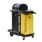 Rubbermaid Janitorial Housekeeping Cart FG9T7500BLA Hygen High Capacity New. Fixed Price $250.00.