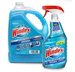 Windex Original Glass Cleaner, Spray Bottle + 128 Fl. Oz. Refill. Fixed Price $19.45.