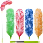 4 Pack Washable Electrostatic Duster, Extendable Pole 25" To 55", Feather. Fixed Price $20.62.