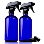 Chefland 2 Pack 16 Oz Refillable Blue Glass Spray Bottles Plus Storage Caps. Fixed Price $35.00.