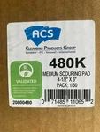 Acs Industries 480K Medium Scouring Pad Green - 4.5 X In.each Lot Of 60. Fixed Price $24.99.