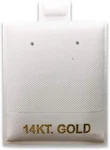 100 Pcs White Puff Pad Earring Card Jewelry Display. Fixed Price $14.95.