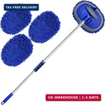 Wontolf 62'' Car Wash Brush Kit With Long Handle, Chenille Microfiber. Fixed Price $27.43.