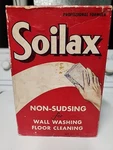 Vintage Box Of Soilax Non Sudsing Cleaner For Walls And Floor. Made Usa. Fixed Price $7.00.