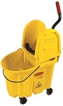 Rubbermaid RCP757788YL Wavebrake & #174 Mop Bucket Wringer Combo W/down Press,. Fixed Price $249.28.