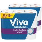 Viva Multi-surface Cloth Paper Towels, Task Size 81 Sheet (pack Of 12), White. Fixed Price $32.25.