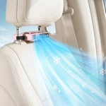 Car Headrest Cooling Fan Rechargeable Front Rear Seat Clip Sun Visor Pink. Fixed Price $28.49.