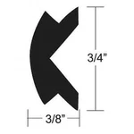 Taco Insert-flexible Black 3/4 50' #V12-4155BKA50-1. Fixed Price $90.29.