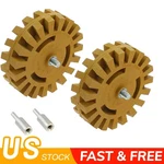 2X 4'' Car Decal Remover For 3M Glue Rubber Eraser Wheel Adhesive Sticker. Fixed Price $12.95.