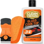 3-IN-1 Cooktop Cleaner Kit (8.8 Oz + Scrubbing Pad Scraper).... Fixed Price $20.26.