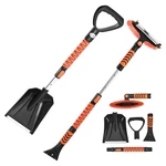 Vevor Snow Shovel Brush Extendable 42IN Ice Scraper Pivoting Car Truc. Fixed Price $42.14.