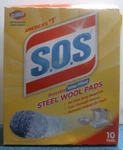 Clorox S.o.s Pads, Steel Wool 10 (98032) Fs. Fixed Price $10.00.