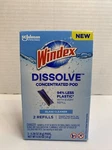 Windex Dissolve Concentrated Pod Refill Count Glass Cleaner Makes 26FL Per. Fixed Price $7.99.