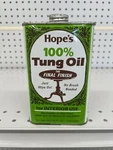 Hope 100% Tung Oil Safe Premium Waterproof Natural Wood Finish 16 Fl Oz. Fixed Price $28.50.
