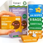 8 Pack Mini Hand Sanitizer Wipes,antibacterial On The Go Sanitizing. Fixed Price $16.99.