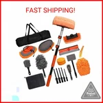 Pulikit 21PCS Car Wash With 60" Heavy-duty Extension Pole, Soft Bru. Fixed Price $71.05.