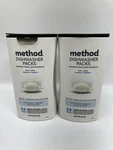 Method Dishwasher Detergent Packs, Fragrance Free + Clear, Dishwashing Rinse Aid. Fixed Price $24.90.