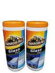 Armor All 10865 Glass Cleaner Wipe Plastic Canister- 25 Sheets Ea. *(2-PACK)*. Fixed Price $12.02.