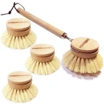 Brush With Wooden Handle Natural Kitchen For Dishes Vegetable Pots. Fixed Price $24.24.