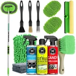 Car Wash Kit Cleaning Brush Soap Interior Cleaner Wheel Squeegee Wontolf Long. Fixed Price $89.99.