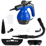 Multifunction Portable Steamer Household Cleaner 1050W W/attachments Blue. Fixed Price $29.74.