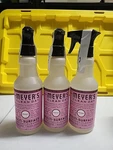 Lot 3 Mrs. Meyer Multi-surface Everyday Cleaner, Peony Scent,. Fixed Price $21.90.