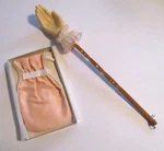 2 Vtg. Bath Items Stanley Powder Mitten & Soap Back Scratcher -original Boxes. Fixed Price $6.50.