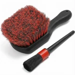 Takavu Wheel Tire Brush - Soft Bristle With Short Handle, Red. Fixed Price $14.69.