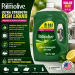 Palmolive Ultra Strength Liquid Dish Soap, Grease Cutting, 70 Fl Oz Ez. Fixed Price $17.95.