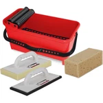 Rubi Cleaning Kit Bucket Float Sponge Tile Grouting Tool. Fixed Price $53.08.