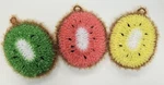 100% Handmade Scrubber Crochet Kiwi Design Dishwash Scrubbies 3 Set. Fixed Price $15.99.