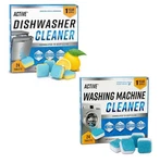 Active Washing Machine & Dishwasher Cleaner Bundle Pack (48 Cleaning Tablets). Fixed Price $32.00.