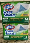 Clorox Scrub Singles Kitchen Citrus Blend Scent, 14 Pads Ea. (2) Boxes Sealed. Fixed Price $64.95.