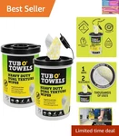 Tub Towels TW75 Heavy-duty 10" X 12" Size Multi-surface Cleaning Wipes, Du.... Fixed Price $54.88.