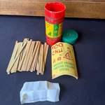 Vintage Foo Chu Fortune Telling Sticks 1965 Lakeside Toys Complete Set W Tube. Fixed Price $29.00.