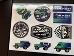 Falken Tires Sheet 10PC Ofroad Racing Overland Street. Fixed Price $19.95.