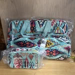 Nwt Vera Bradley Grand Travel Duffle Bag + Makeup Case Pueblo - Boho Style. Fixed Price $125.99.