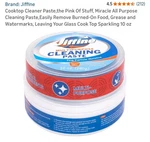 Jiffine Cooktop Cleaner Paste, Miracle All Purpose Cleaning - 10OZ. Fixed Price $13.99.