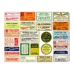 Apothecary Poison Stickers 1 Cut & Peel Sheet, Medicine Cabinet Labels, 276. Fixed Price $10.36.