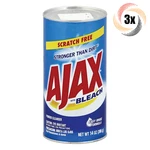 3X Cans Ajax With Bleach Scratch Free Powder Cleansers 14OZ Fast Shipping!. Fixed Price $16.88.