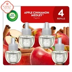 4 Count Air Wick Plug-in Scented Oil Refill Apple Cinnamon Medley Freshener. Fixed Price $11.98.