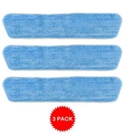 3 Blue Microfiber Dust Mop Pads Refill Fits Starfiber, Libman, Scoth-brite. Fixed Price $12.95.