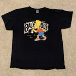 Vtg Bart Simpson Fila Spray Paint Graffiti Backwoods Black Shirt Size Cracked. Fixed Price $10.00.