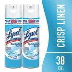 2-PACK Lysol Disinfectant Spray Crisp Linen Scent 19 Oz Antibacterial. Fixed Price $22.99.