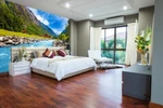 3D Mountain Stream ZHUA10633 Wallpaper Murals Removable Self-adhesive Ann. Fixed Price $14.40.