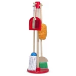 Damaged Box Melissa & Doug Dust! Sweep! Mop! 6-PIECE Pretend Play Set. Fixed Price $26.99.