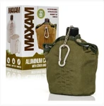 Maxam 32 Ounce Aluminum Military Canteen With Cup & Cover. Fixed Price $27.49.
