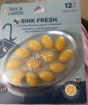 Sink Fresh Lemon Scented Garbage Disposal Cleaner And Deodorizer Drops (12). Fixed Price $10.05.