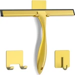 All-purpose Stainless Steel Shower Squeegee For Doors 12 Inch, Golden. Fixed Price $26.99.